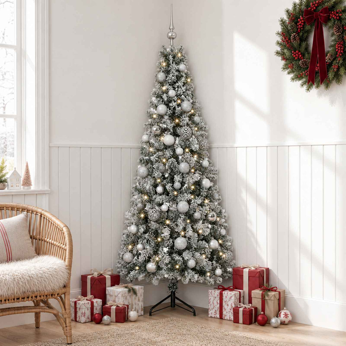 Kunstkerstboom met kerstbal 120 cm 150 LED's Warmwit is nu te koop bij PeponiXL, paradijselijk wonen!