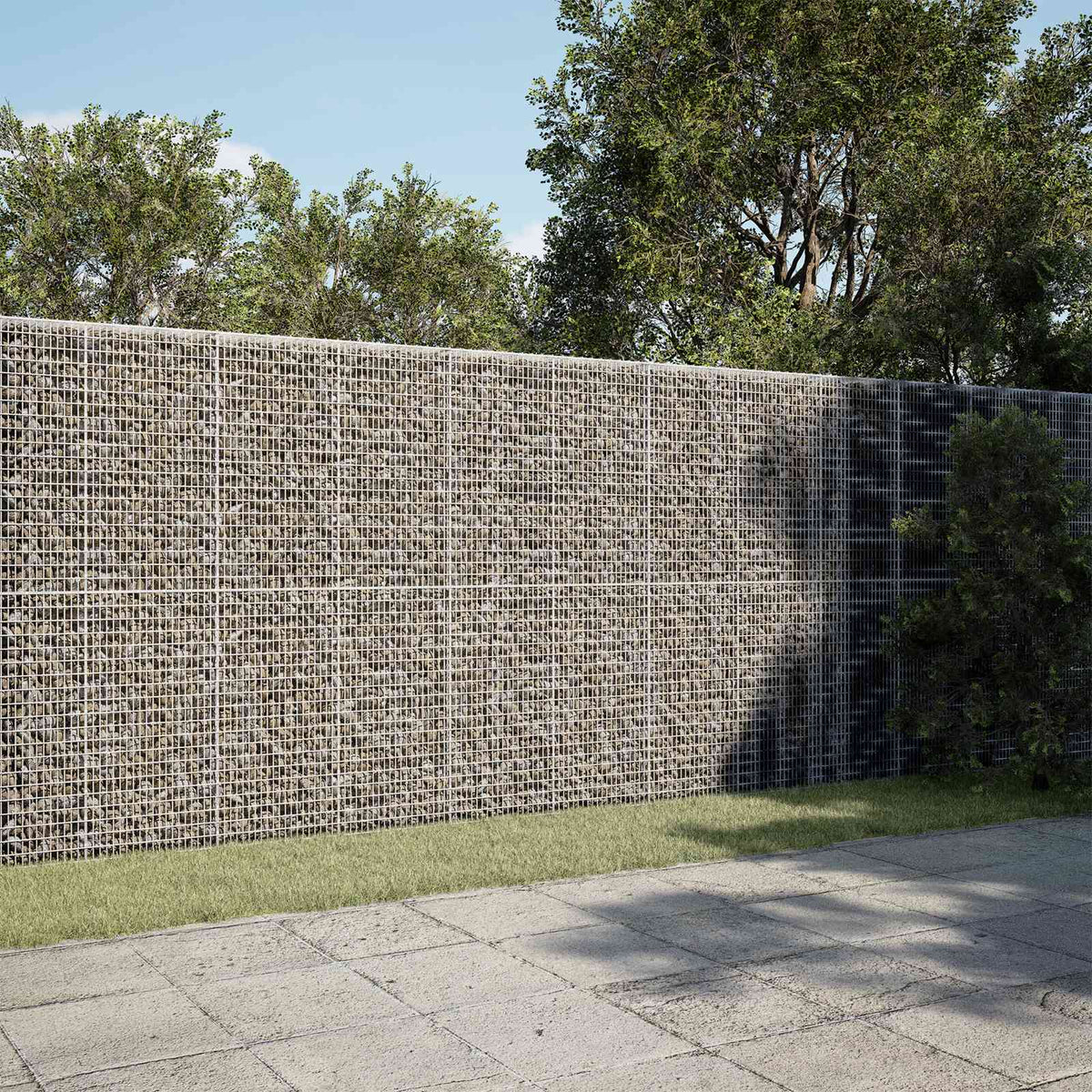 Gabion met 3,5 mm Draad en 5x2,5 cm Gaas 600x10x200 cm is nu te koop bij PeponiXL, paradijselijk wonen!