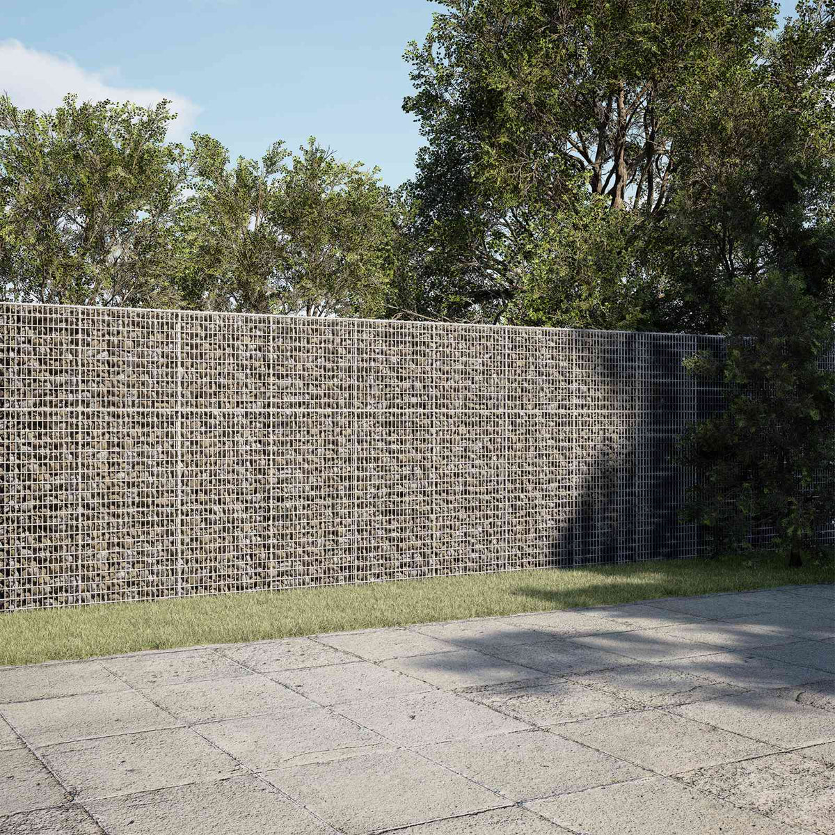 vidaXL Gabion met 3,5 mm Draad en 5x2,5 cm Gaas 1050x50x150 cm