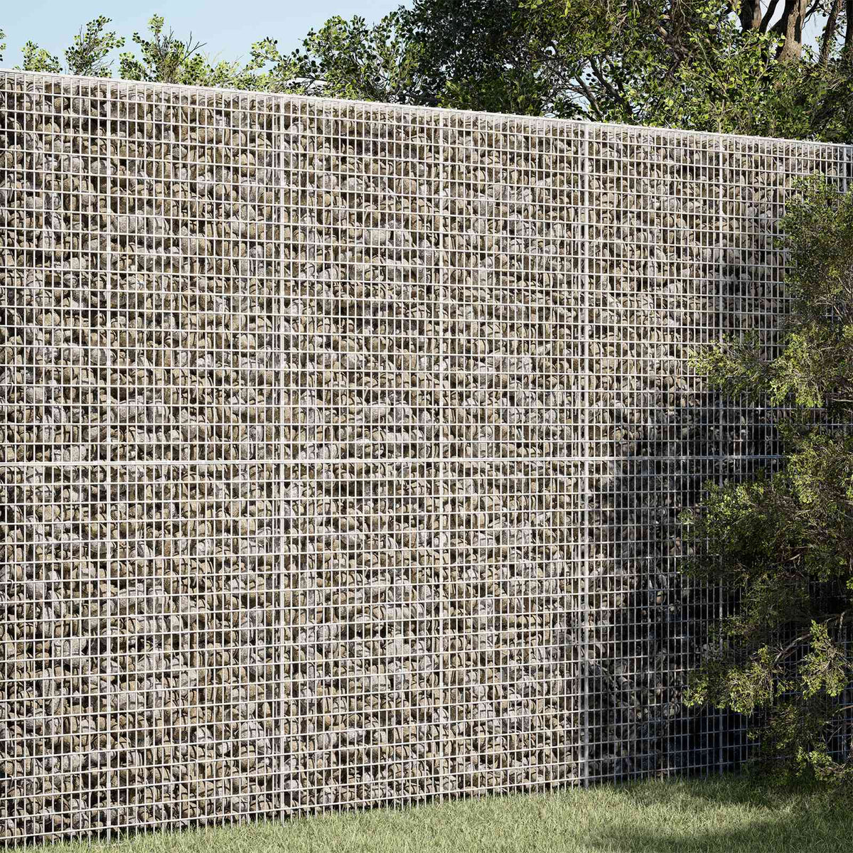 Gabion met 3,5 mm Draad en 5x2,5 cm Gaas 50x50x200 cm is nu te koop bij PeponiXL, paradijselijk wonen!