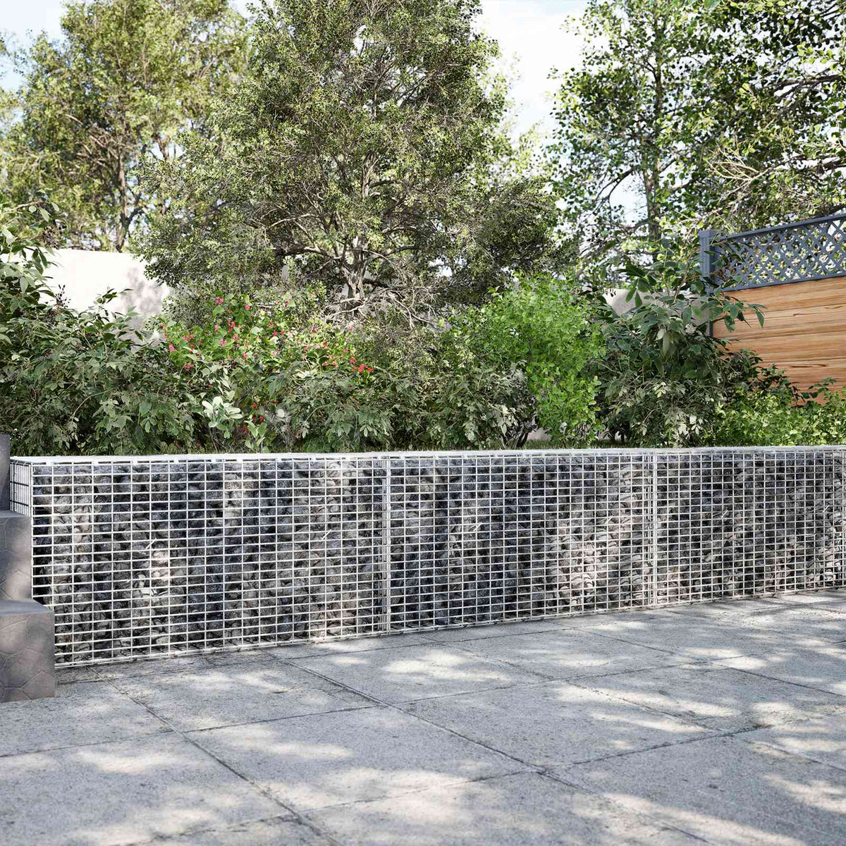 Gabion met 3,5 mm Draad en 5x2,5 cm Gaas 300x100x50 cm is nu te koop bij PeponiXL, paradijselijk wonen!