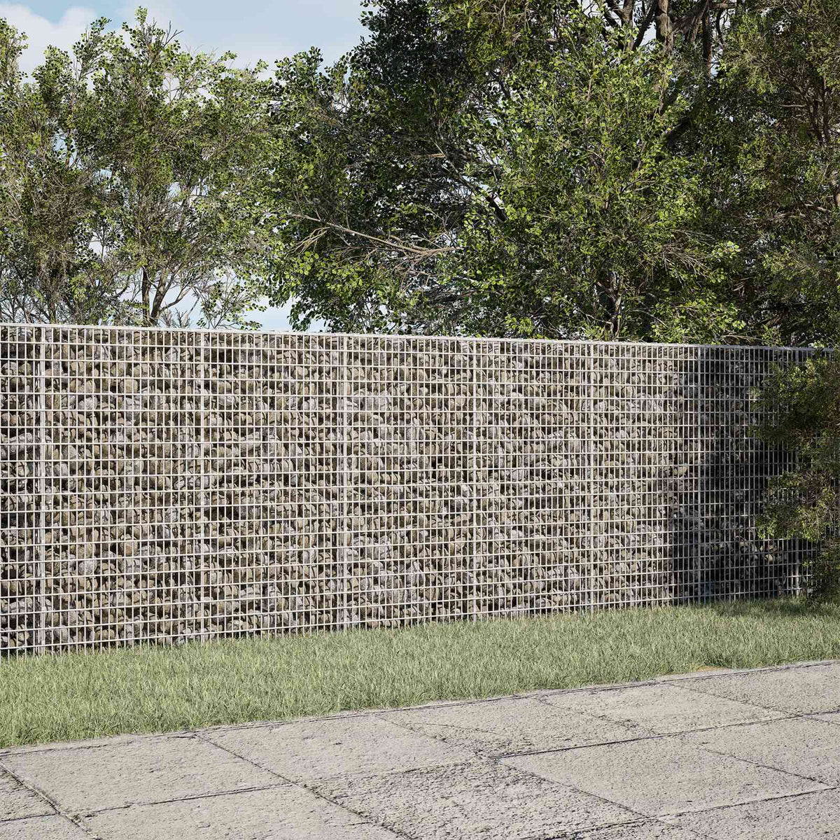 Gabion met 3,5 mm Draad en 5x2,5 cm Gaas 300x100x100 cm is nu te koop bij PeponiXL, paradijselijk wonen!