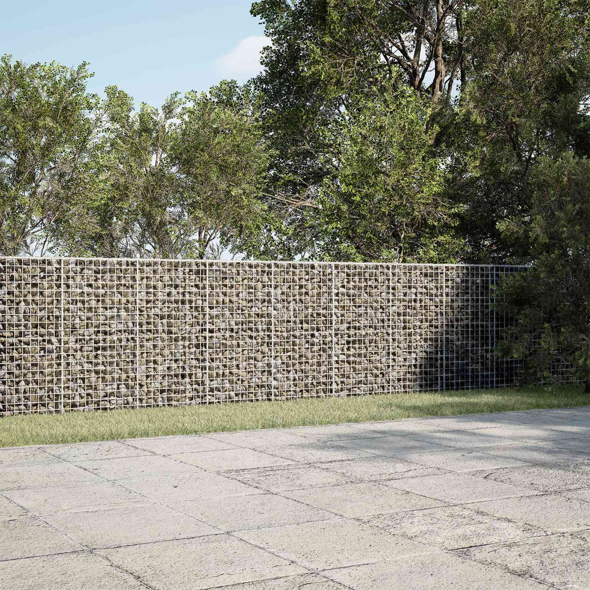 Gabion met 3,5 mm Draad en 5x2,5 cm Gaas 400x100x100 cm is nu te koop bij PeponiXL, paradijselijk wonen!