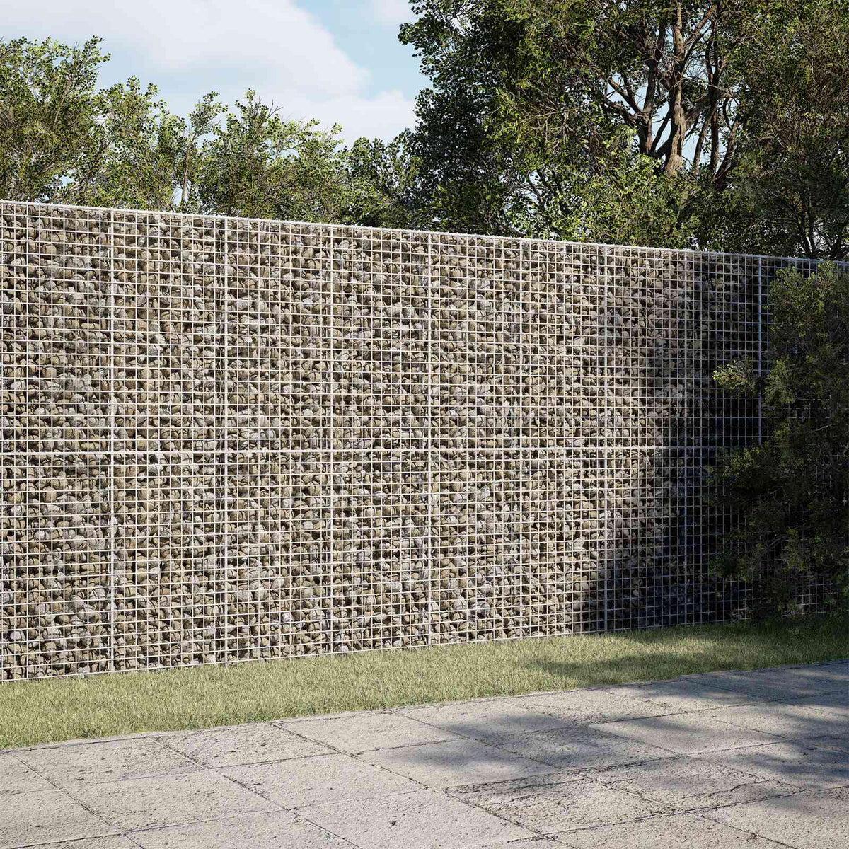 Gabion met 3,5 mm Draad en 5x5 cm Gaas 250x20x200 cm is nu te koop bij PeponiXL, paradijselijk wonen!