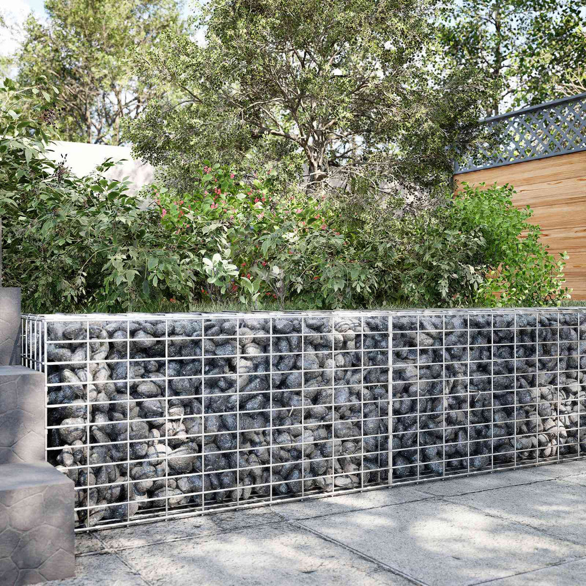 vidaXL Gabion met 3,5 mm Draad en 5x10 cm Mesh 150x20x50 cm