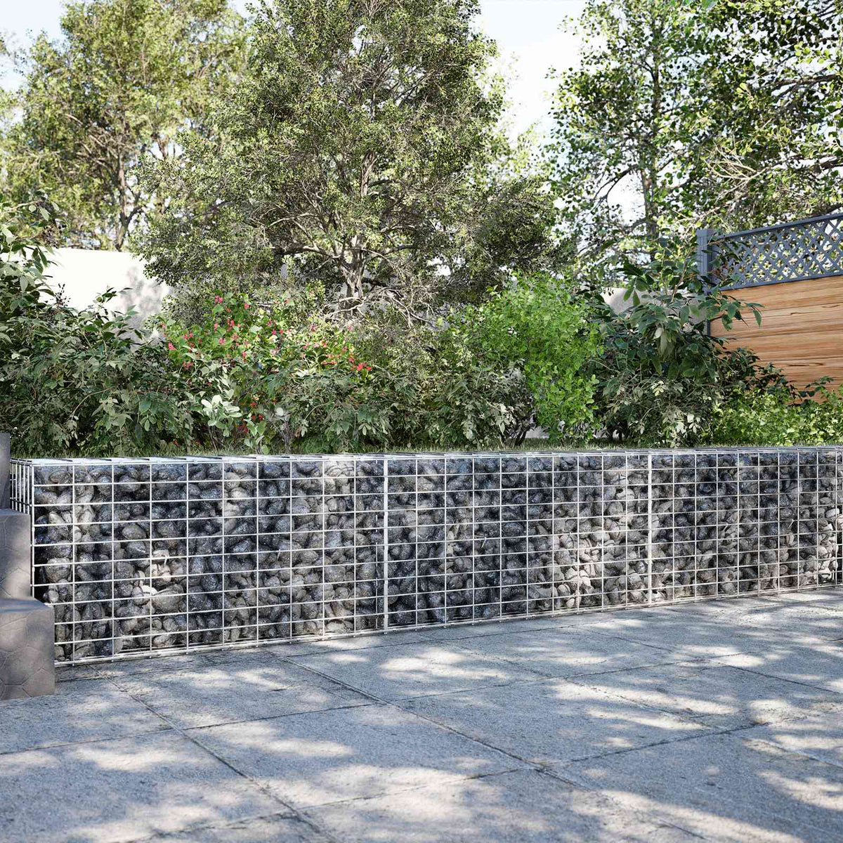 Gabion met 3,5 mm Draad en 5x10 cm Mesh 200x30x50 cm is nu te koop bij PeponiXL, paradijselijk wonen!