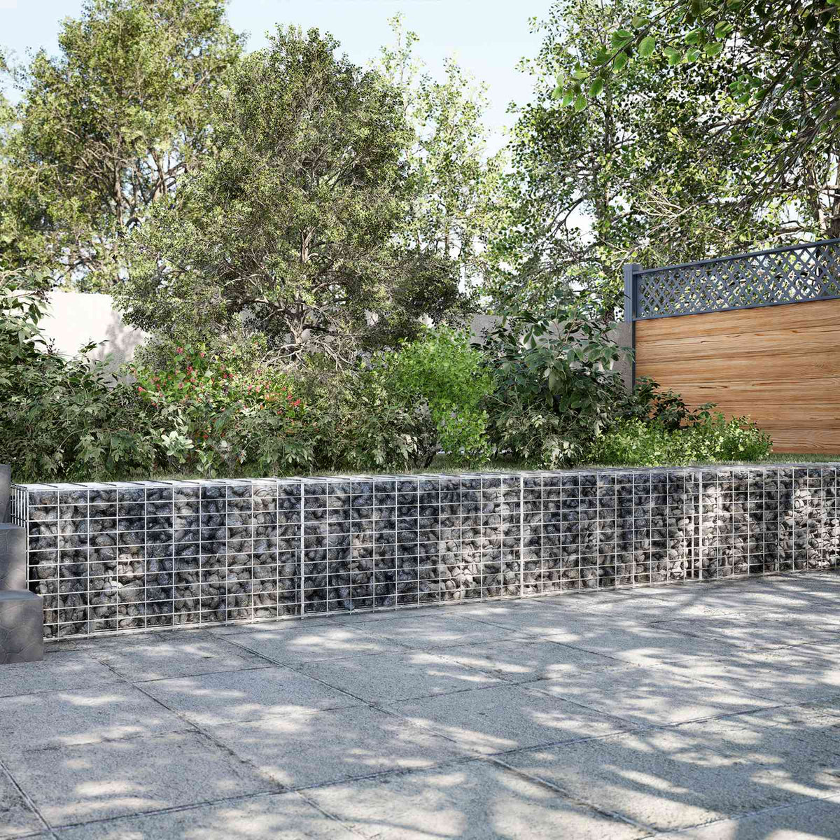 Gabion met 3,5 mm Draad en 5x10 cm Mesh 550x50x50 cm is nu te koop bij PeponiXL, paradijselijk wonen!