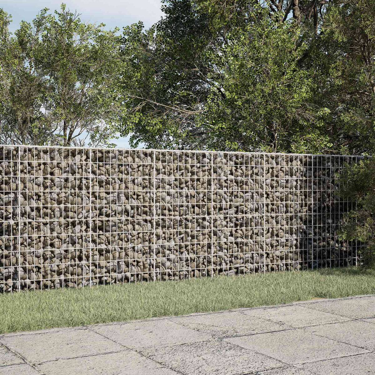 Gabion met 3,5 mm Draad en 5x10 cm Mesh 200x50x100 cm is nu te koop bij PeponiXL, paradijselijk wonen!