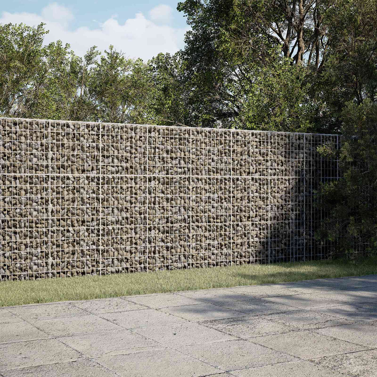 Gabion met 3,5 mm Draad en 5x10 cm Mesh 300x50x150 cm is nu te koop bij PeponiXL, paradijselijk wonen!