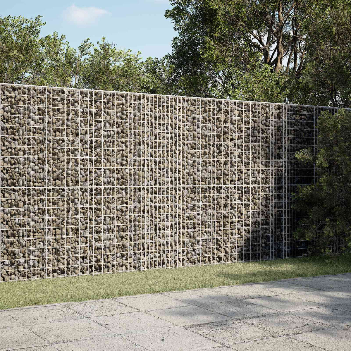 Gabion met 3,5 mm Draad en 5x10 cm Mesh 250x50x200 cm is nu te koop bij PeponiXL, paradijselijk wonen!