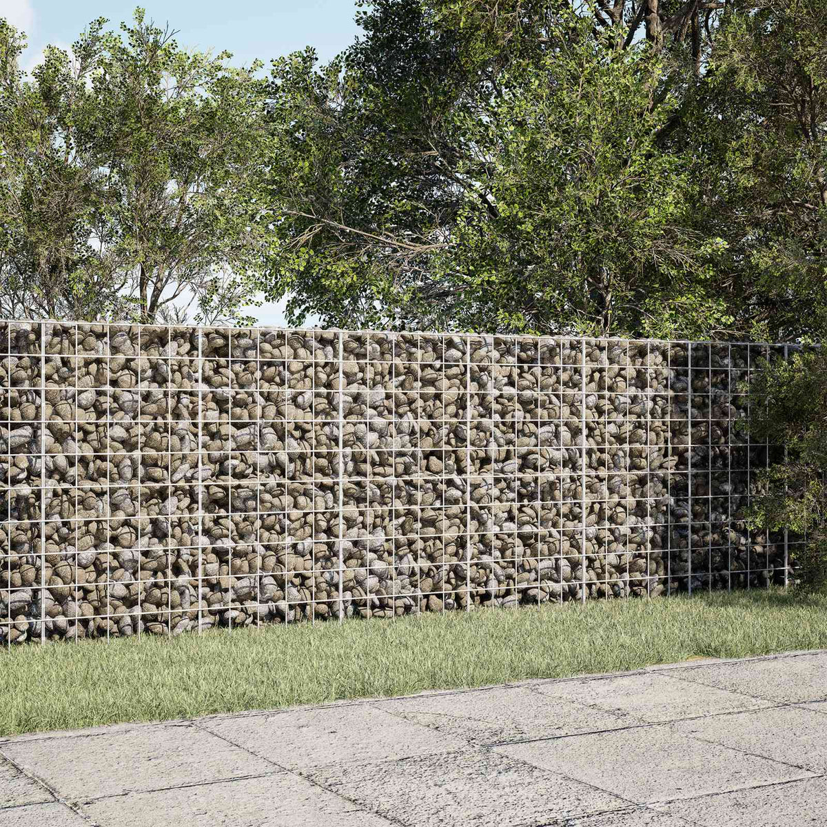 Gabion met 3,5 mm Draad en 10x10 cm Gaas 200x50x100 cm is nu te koop bij PeponiXL, paradijselijk wonen!