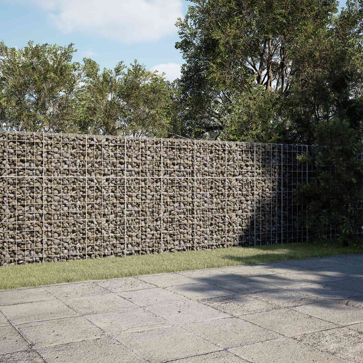 vidaXL Gabion met 3,5 mm Draad en 10x10 cm Gaas 750x50x150 cm