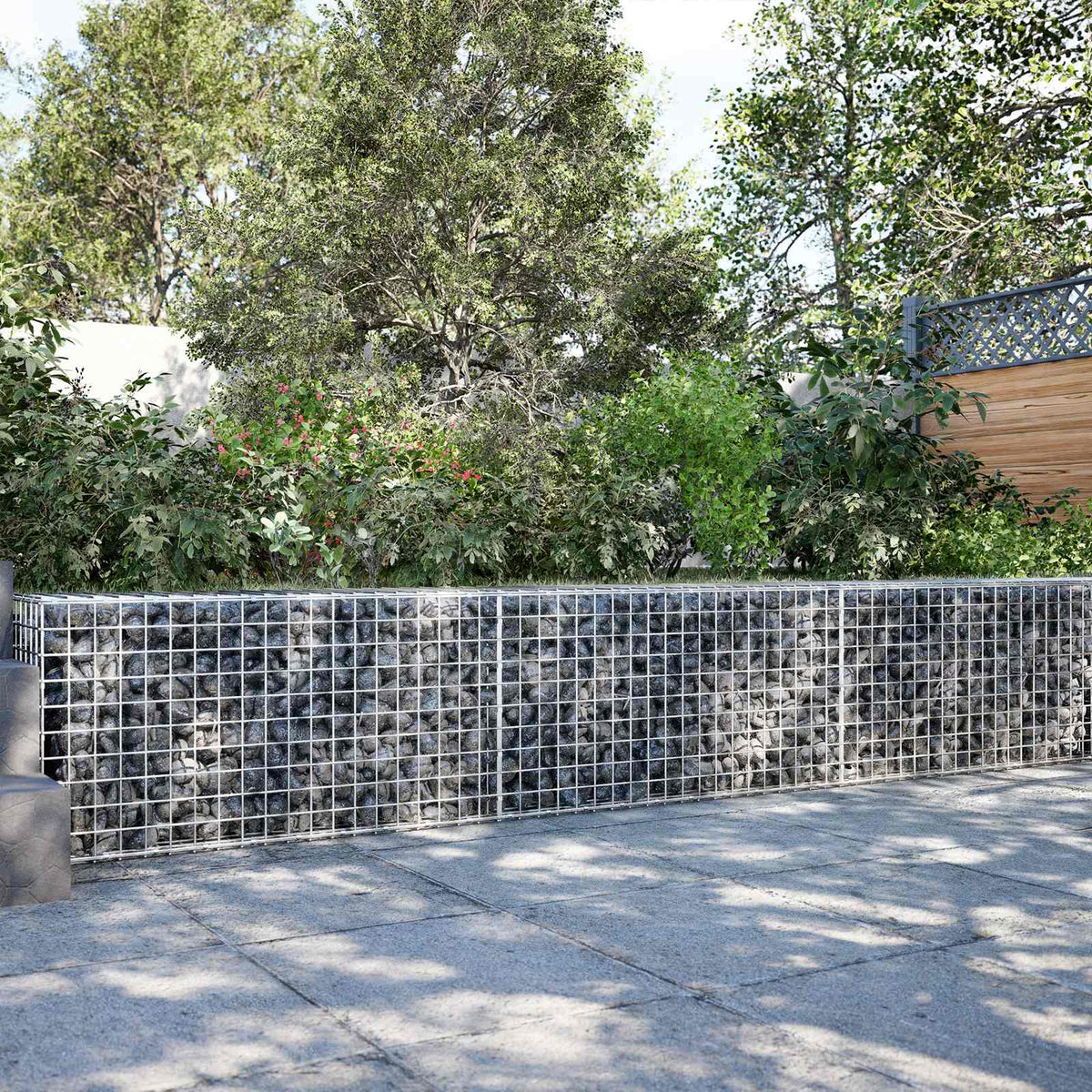Gabion met 5 mm draad en 5x5 cm gaas 300x50x50 cm is nu te koop bij PeponiXL, paradijselijk wonen!