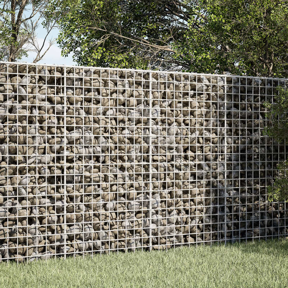 Gabion met 5 mm draad en 5x5 cm gaas 100x50x100 cm is nu te koop bij PeponiXL, paradijselijk wonen!