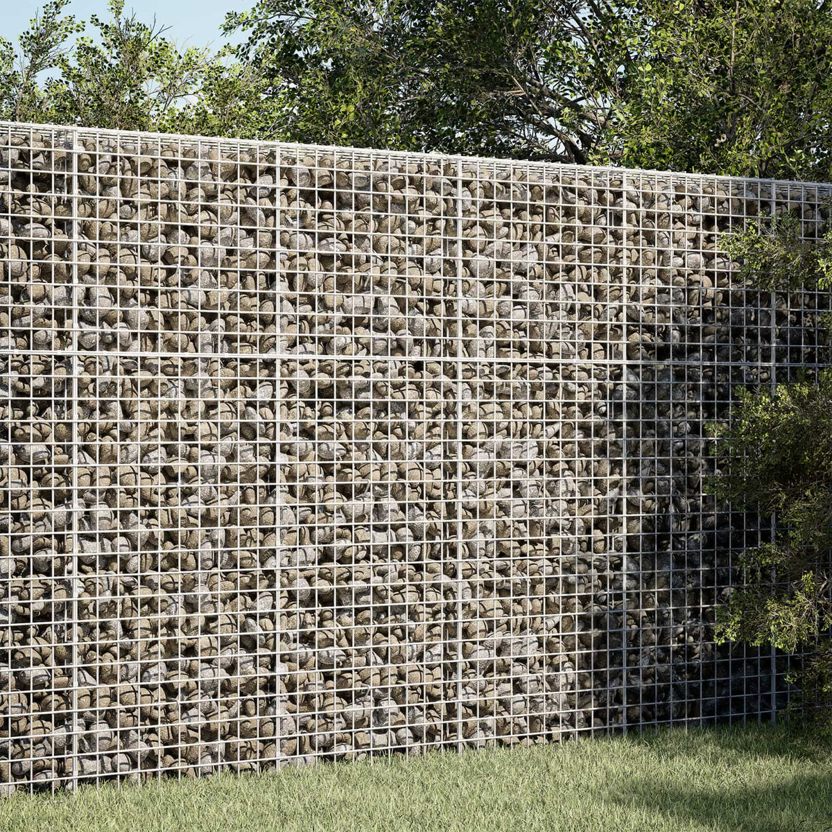 Gabion met 5 mm draad en 5x5 cm gaas 50x50x150 cm is nu te koop bij PeponiXL, paradijselijk wonen!