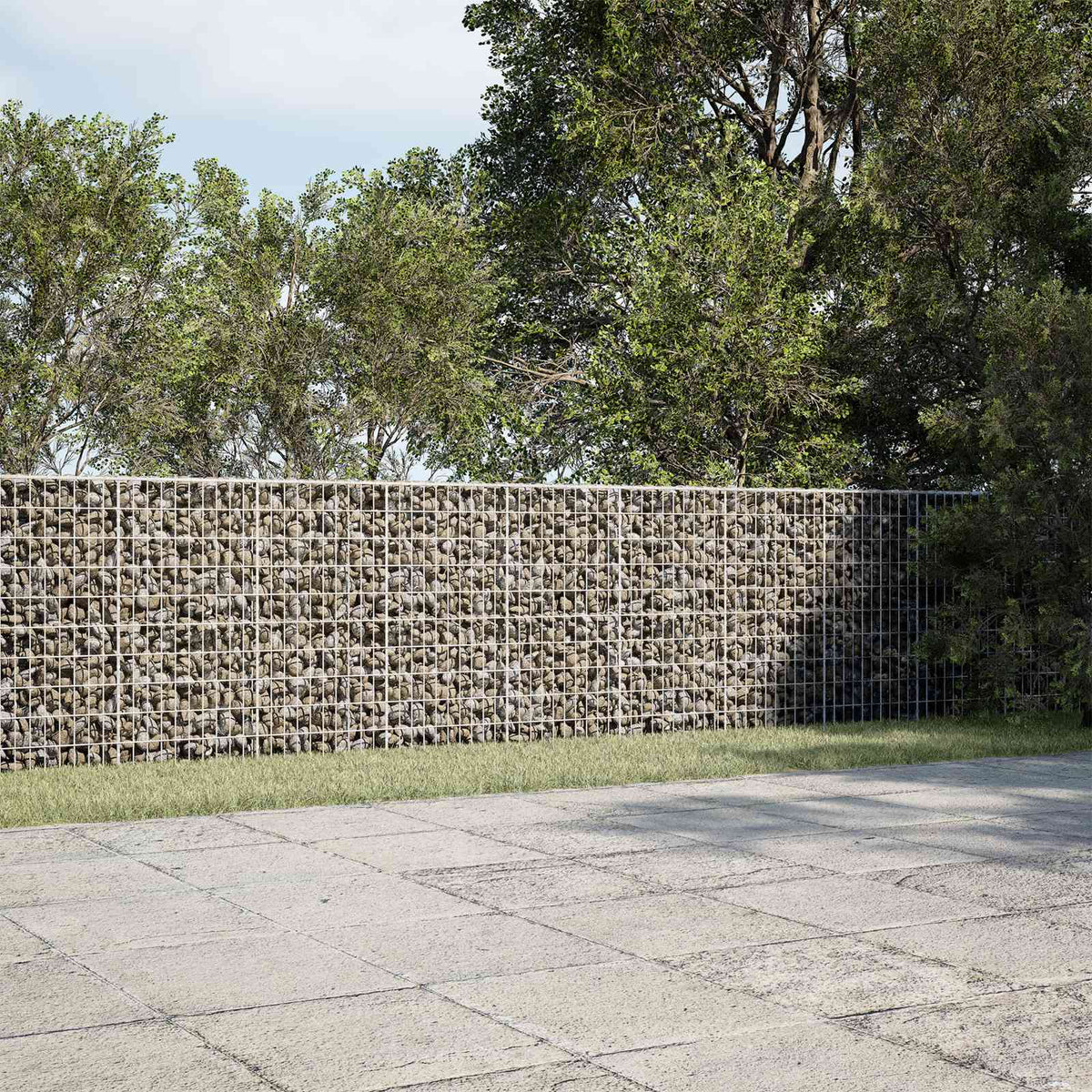 Gabion met 5 mm Draad en 5x10 cm Gaas 950x100x100 cm is nu te koop bij PeponiXL, paradijselijk wonen!