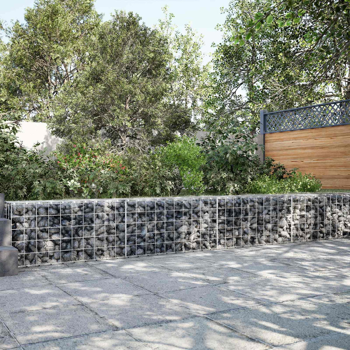 Gabion met 5 mm Draad en 10x10 cm Gaas 750x50x50 cm is nu te koop bij PeponiXL, paradijselijk wonen!