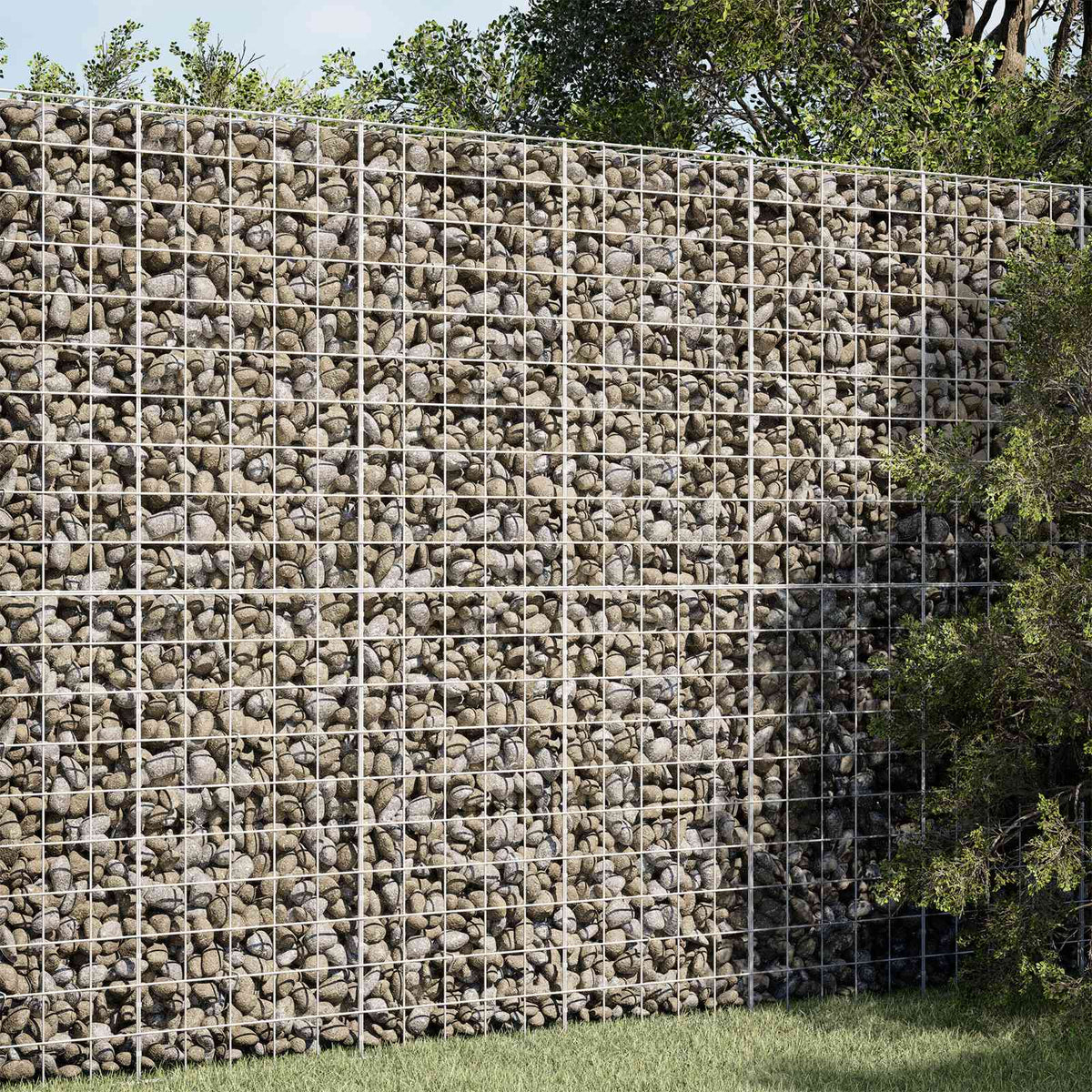 Gabion met 5 mm Draad en 10x10 cm Gaas 150x50x200 cm is nu te koop bij PeponiXL, paradijselijk wonen!