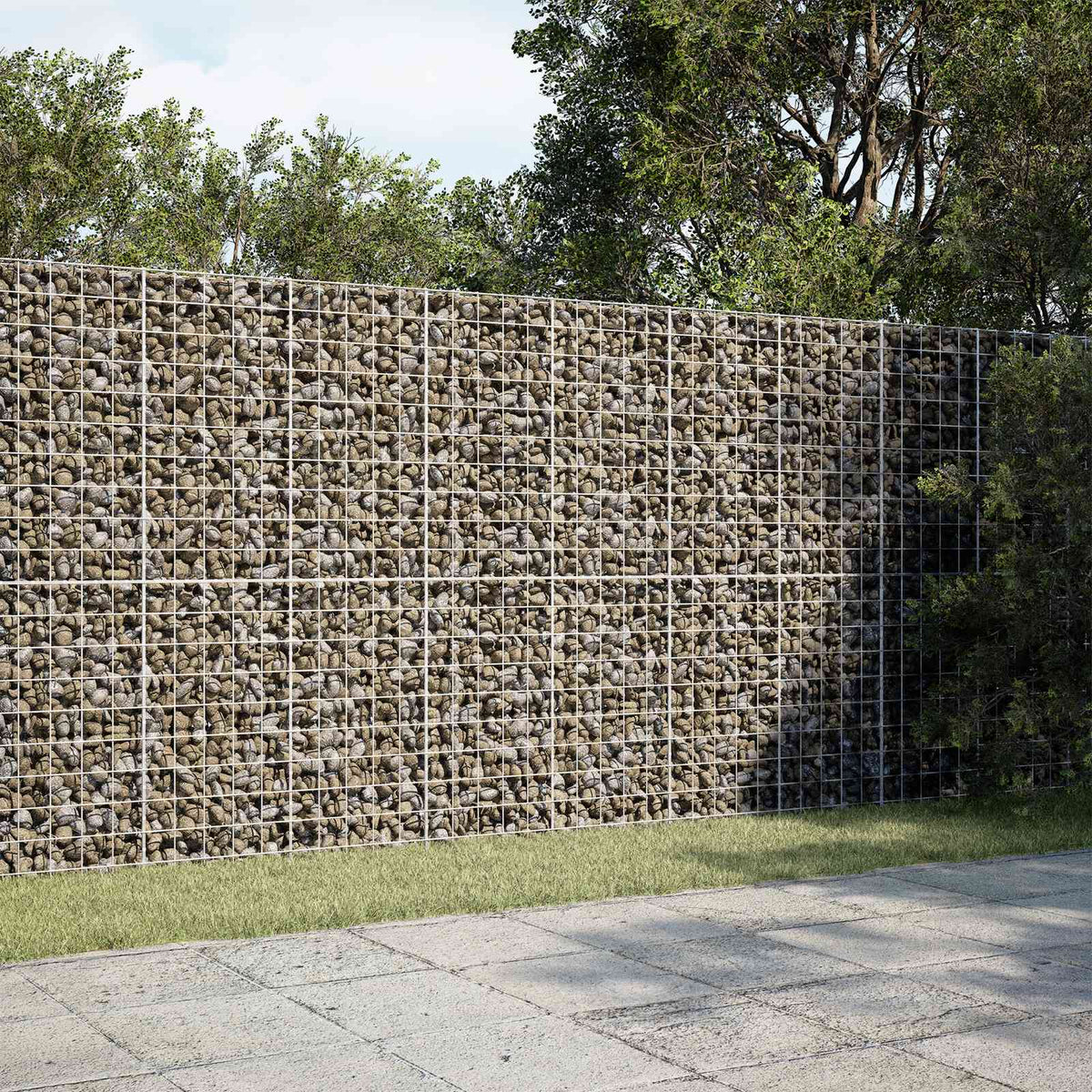 vidaXL Gabion met 5 mm Draad en 10x10 cm Gaas 250x100x200 cm