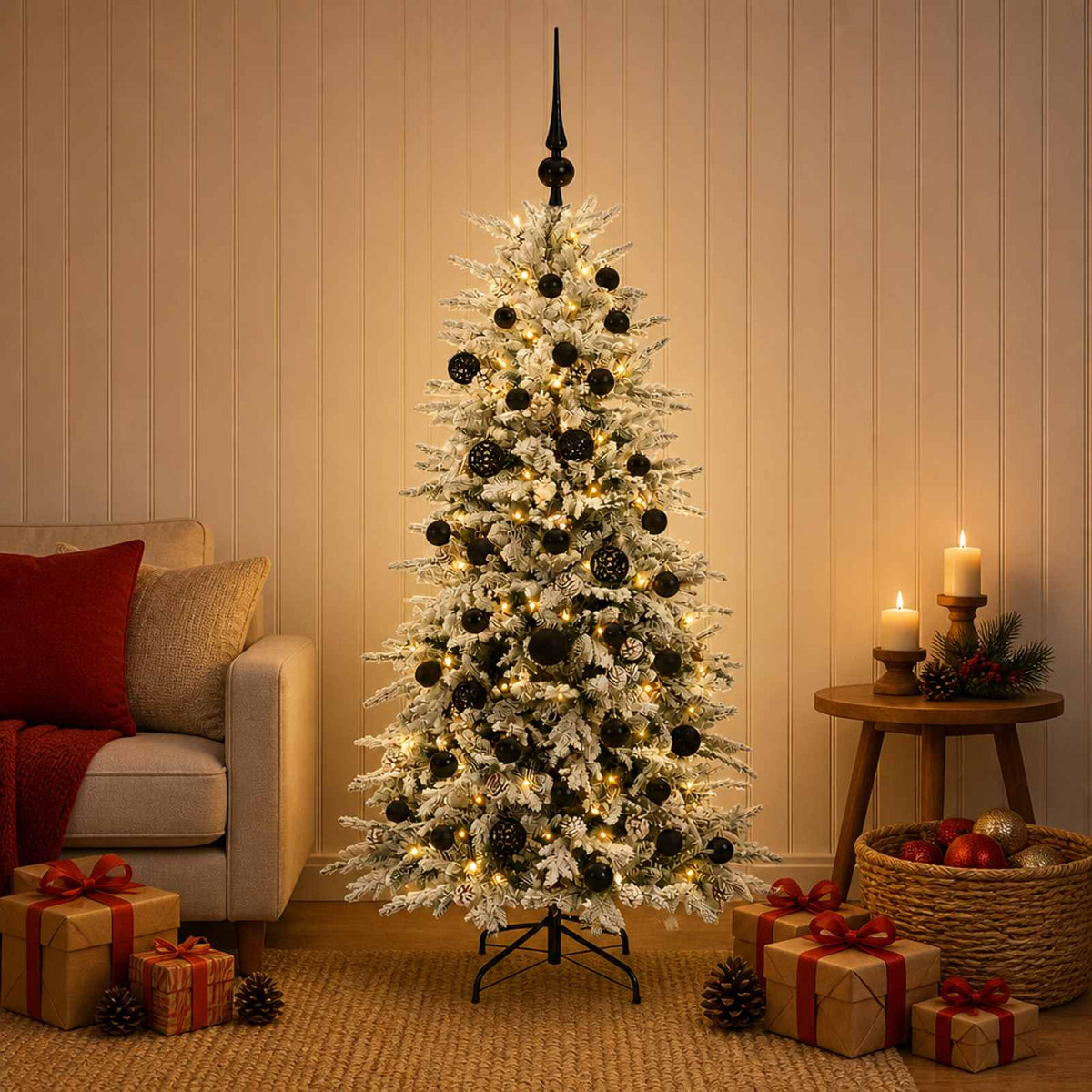Kunstmatige Inklapbare Kerstboom 120 cm 150 LED's Warmwit is nu te koop bij PeponiXL, paradijselijk wonen!