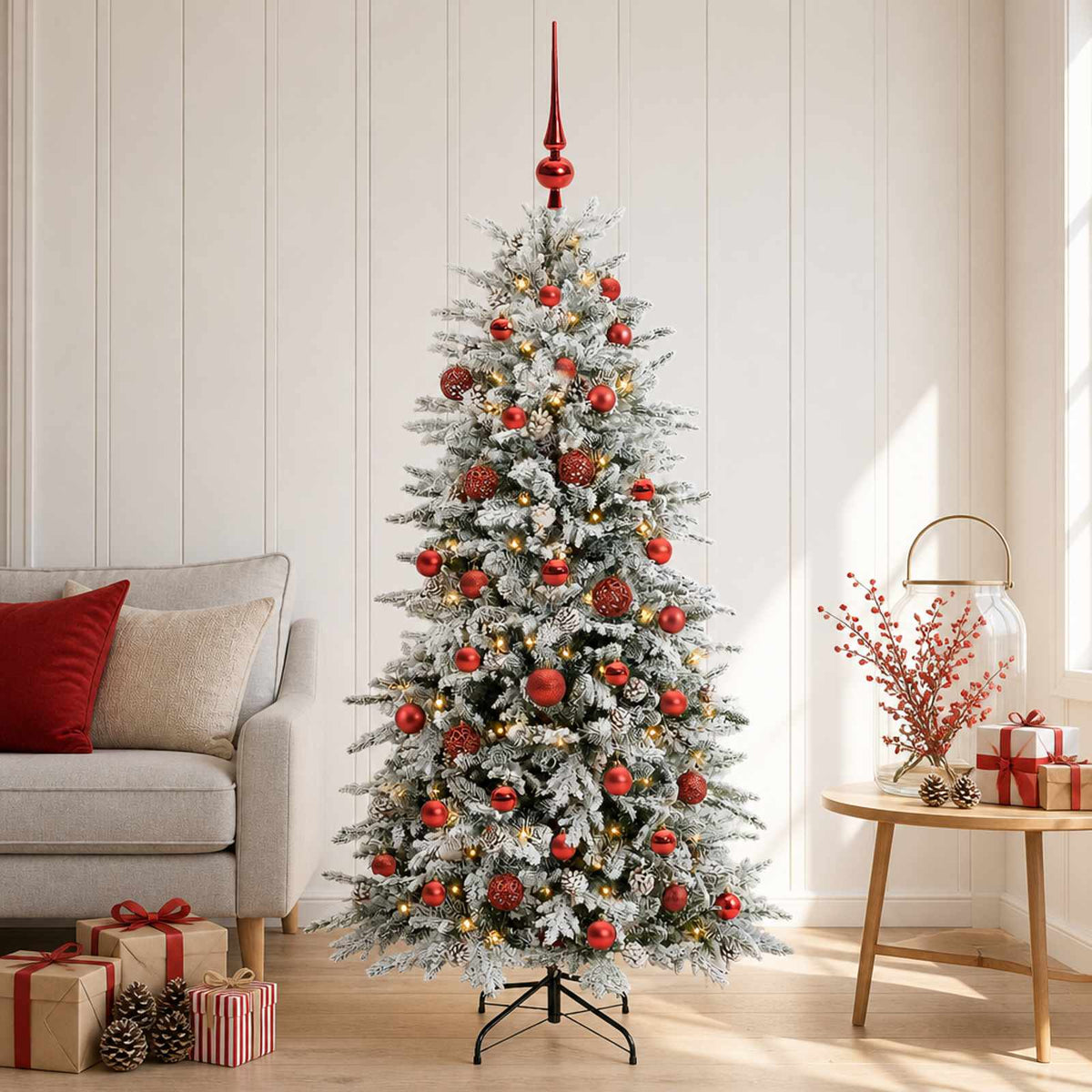 Kunstmatige Inklapbare Kerstboom 150 cm 150 LED's Warmwit is nu te koop bij PeponiXL, paradijselijk wonen!