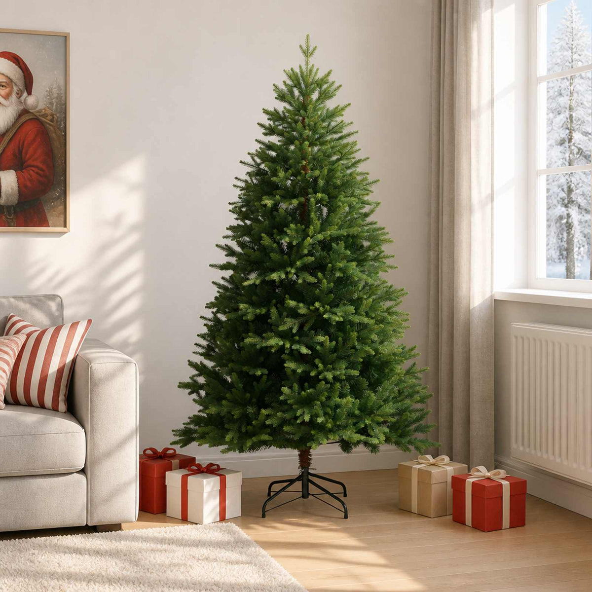 vidaXL Kunstmatige Inklapbare Kerstboom 180 cm PVC en Metaal Groen