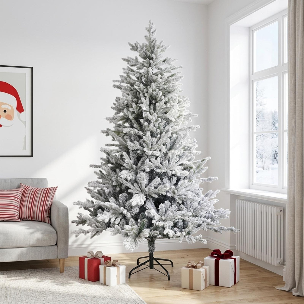 Kunstmatige Inklapbare Kerstboom 240 cm PVC en Metaal is nu te koop bij PeponiXL, paradijselijk wonen!