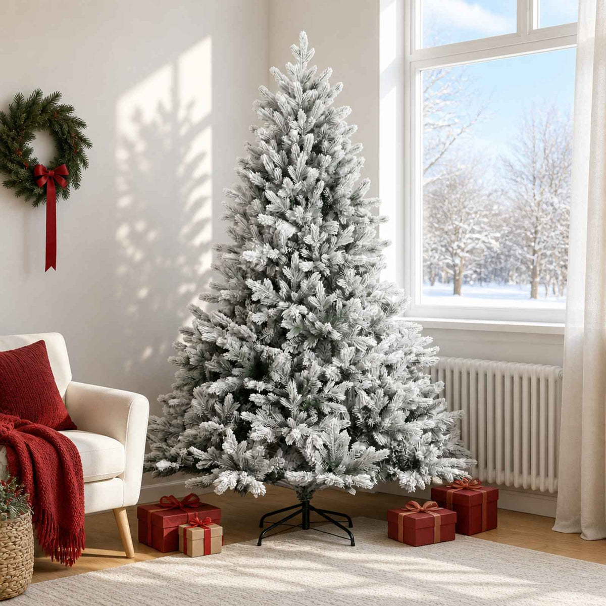 vidaXL Kunstmatige Inklapbare Kerstboom 180 cm PVC en Metaal