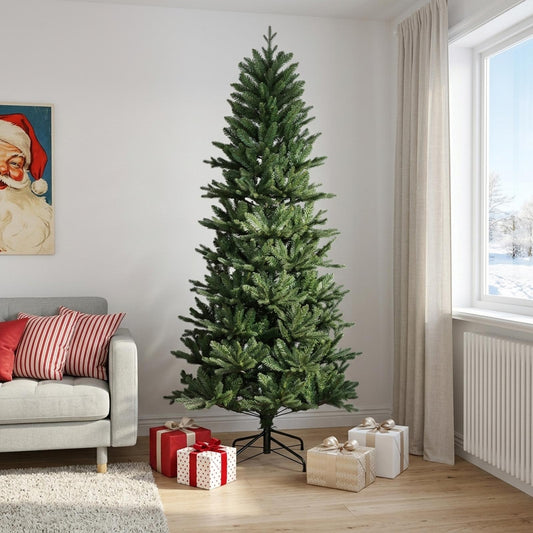 Kunstmatige Inklapbare Kerstboom 240 cm PVC en PE Groen is nu te koop bij PeponiXL, paradijselijk wonen!
