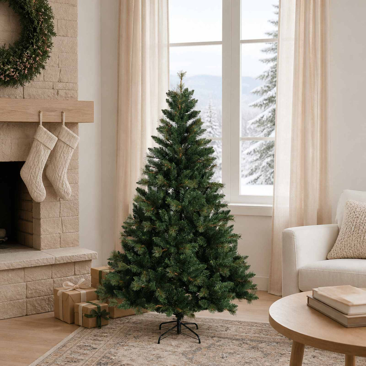 Kunstmatige Inklapbare Kerstboom 150 cm PVC en Metaal Groen is nu te koop bij PeponiXL, paradijselijk wonen!