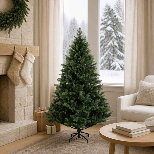 Kunstmatige Inklapbare Kerstboom 120 cm PVC en Metaal Groen is nu te koop bij PeponiXL, paradijselijk wonen!