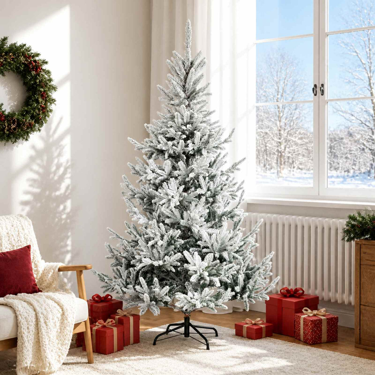 Kunstmatige Inklapbare Kerstboom 180 cm PVC en Metaal is nu te koop bij PeponiXL, paradijselijk wonen!