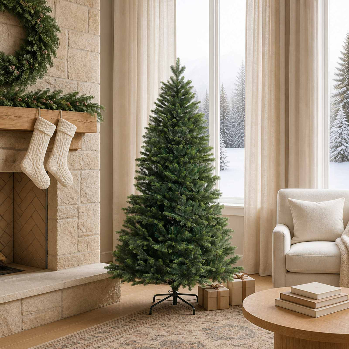 Kunstmatige Inklapbare Kerstboom 150 cm PVC en Metaal Groen is nu te koop bij PeponiXL, paradijselijk wonen!
