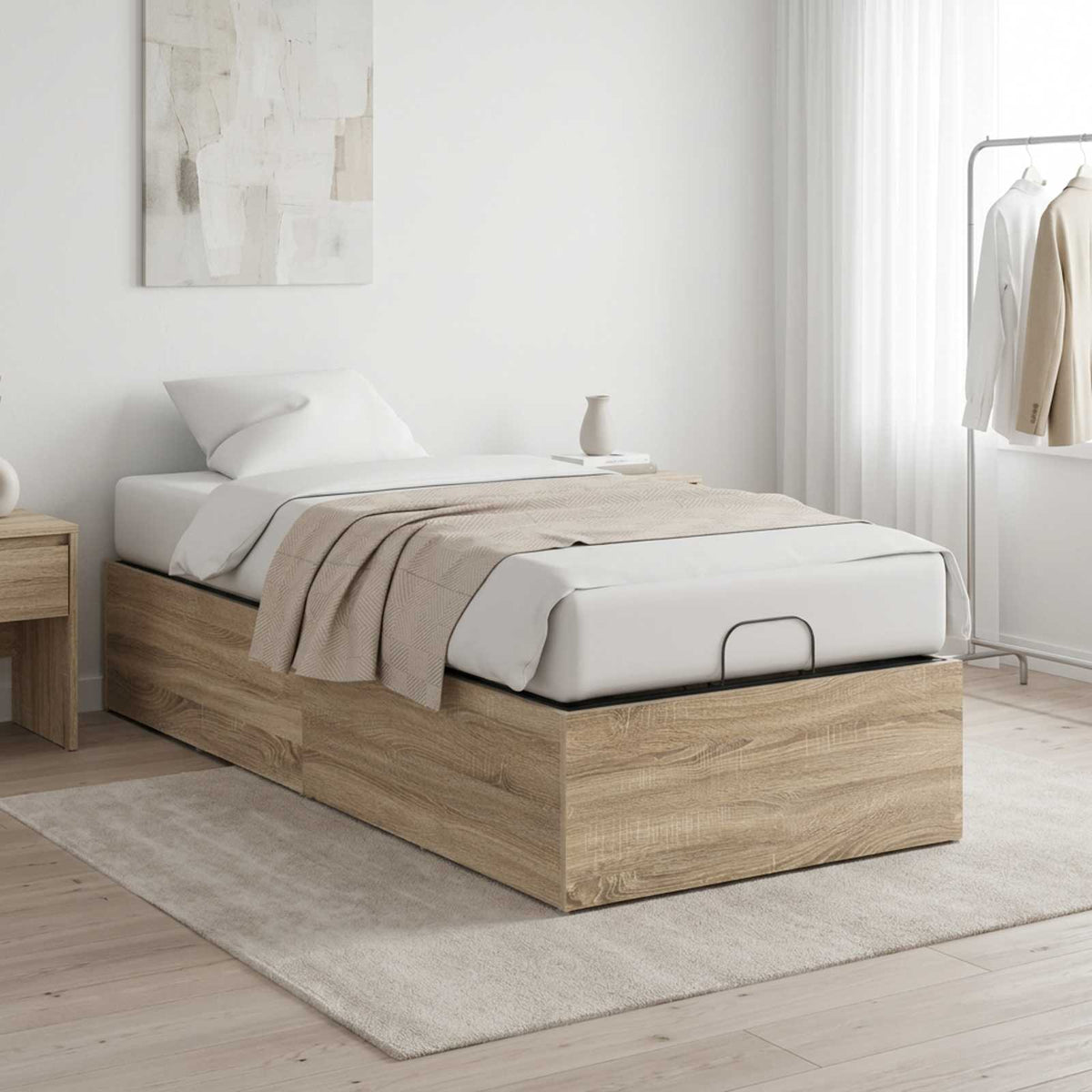 Bedombouw voor verstelbare bedbodem Sonoma Eiken 70 x 200 cm is nu te koop bij PeponiXL, paradijselijk wonen!