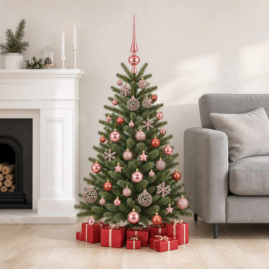 Kerstballen set 111 st Roosroze 6 cm Polystyreen is nu te koop bij PeponiXL, paradijselijk wonen!