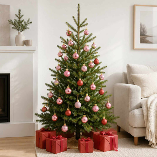 Kerstballen set 150 st Roze en rosé 3 cm Polystyreen is nu te koop bij PeponiXL, paradijselijk wonen!