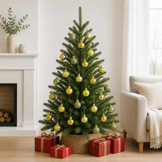 vidaXL Kerstballen set 150 st Lichtgroen 3 cm Polystyreen
