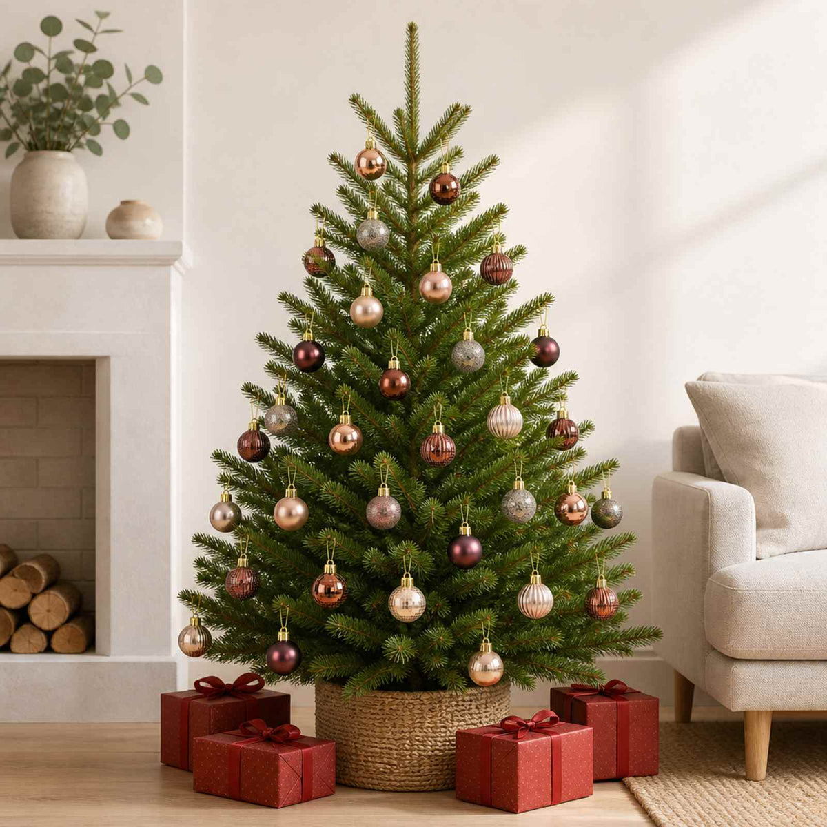 Kerstballen set 150 st Champagne en bruin 3 cm Polystyreen is nu te koop bij PeponiXL, paradijselijk wonen!