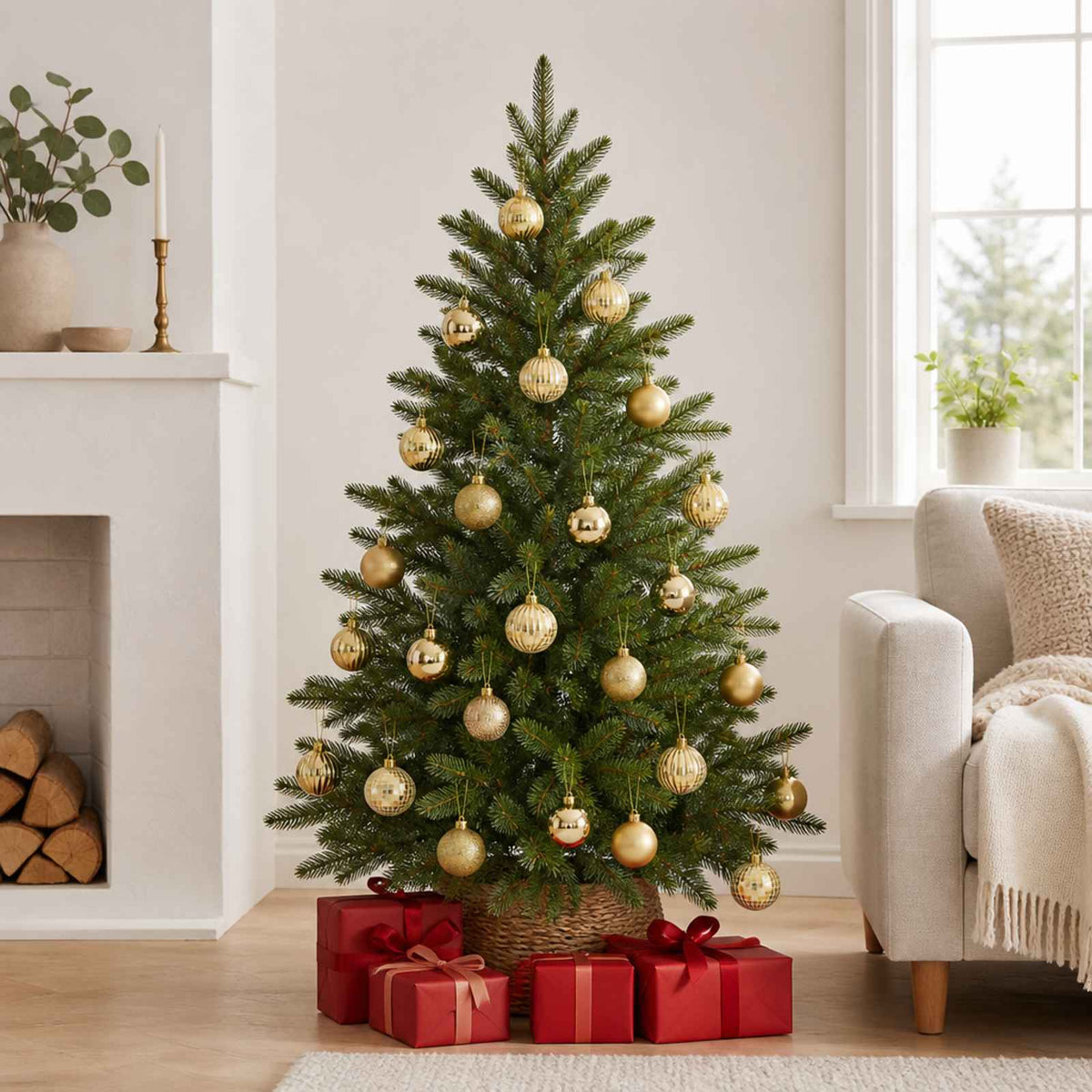 vidaXL Kerstballen set 100 st Goud 4 cm Polystyreen
