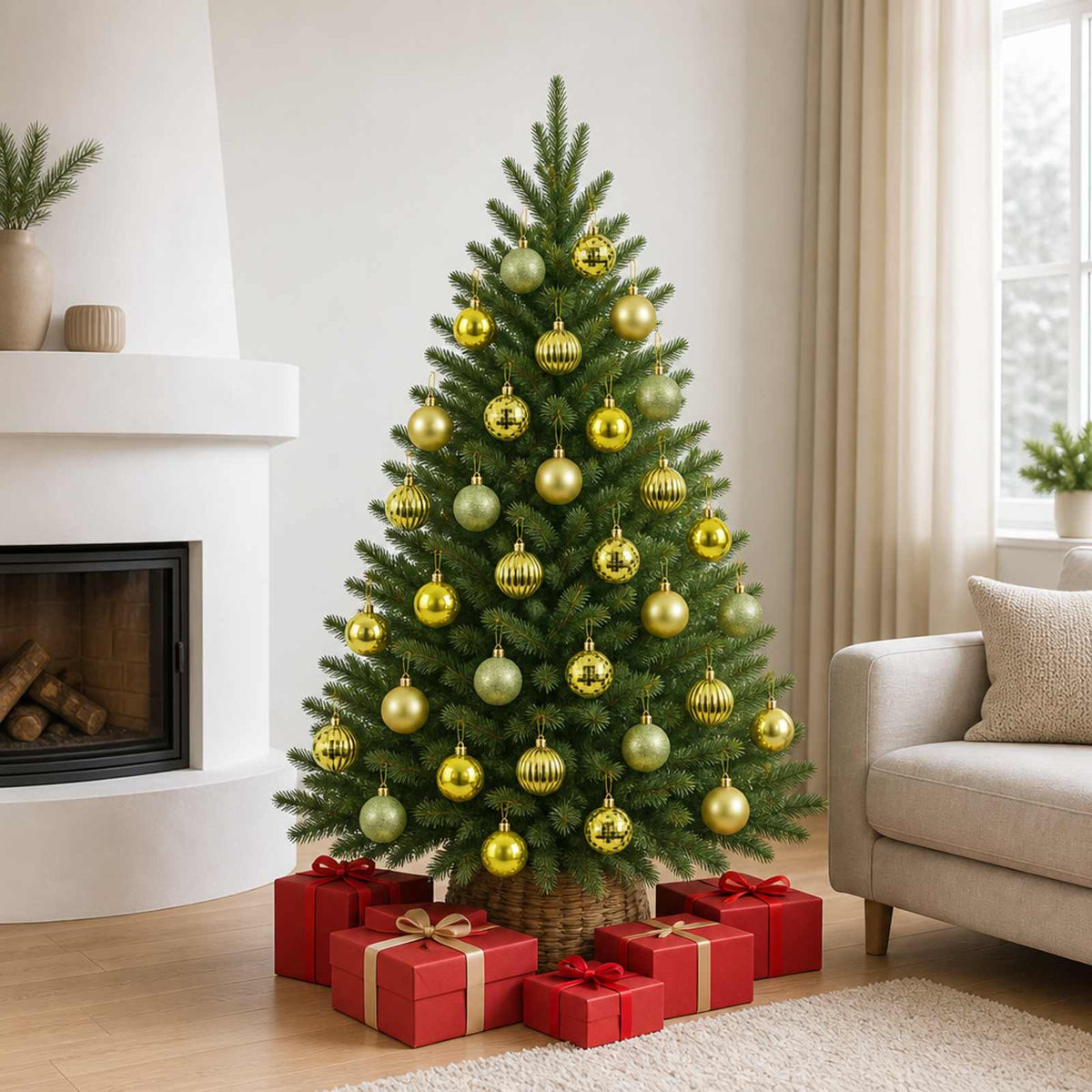 Kerstballen set 75 st Lichtgroen 6 cm Polystyreen is nu te koop bij PeponiXL, paradijselijk wonen!