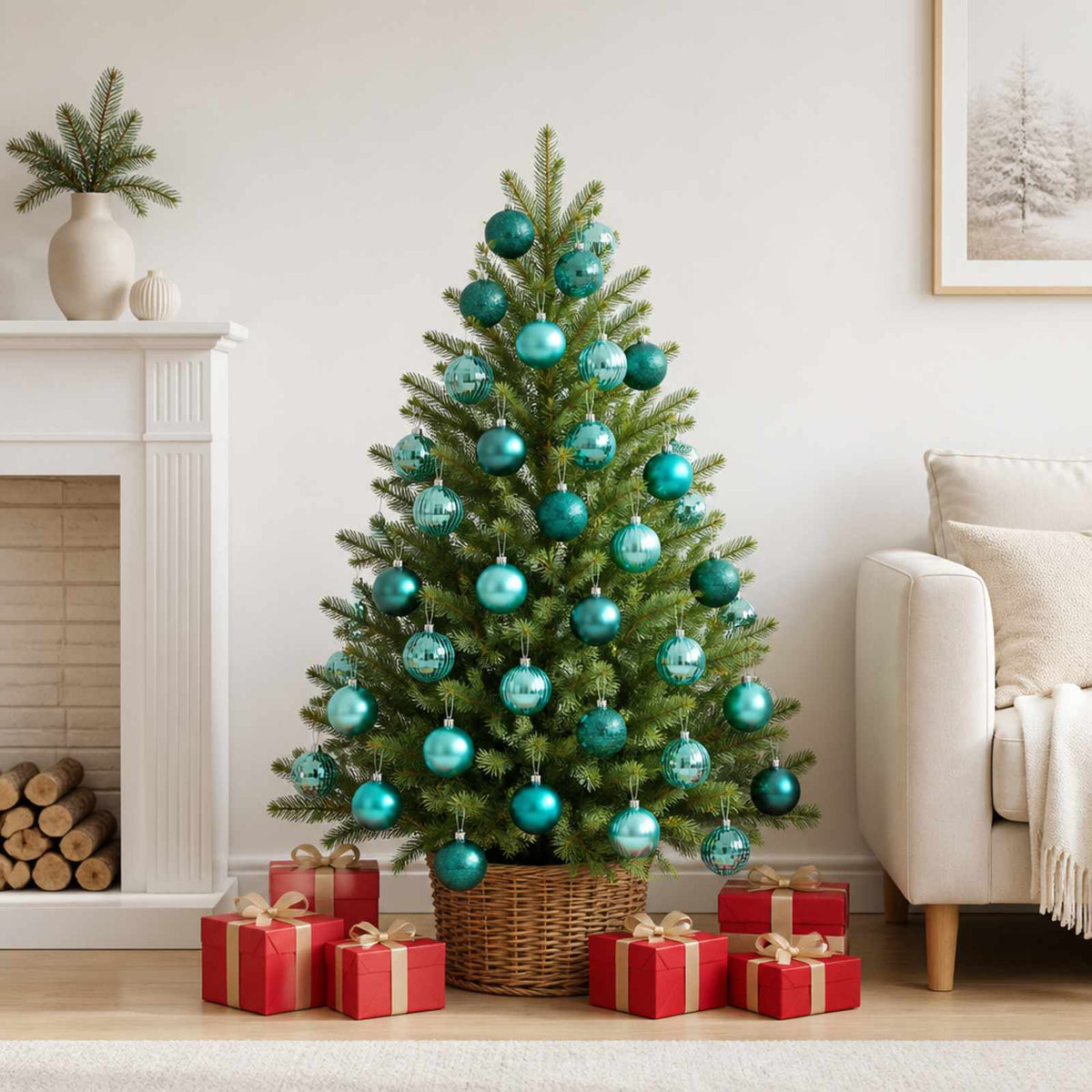 Kerstballen set 50 st Groen 8 cm Polystyreen is nu te koop bij PeponiXL, paradijselijk wonen!