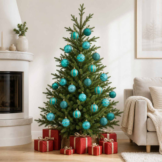 vidaXL Kerstballen set 36 st Groen 6 cm Polystyreen