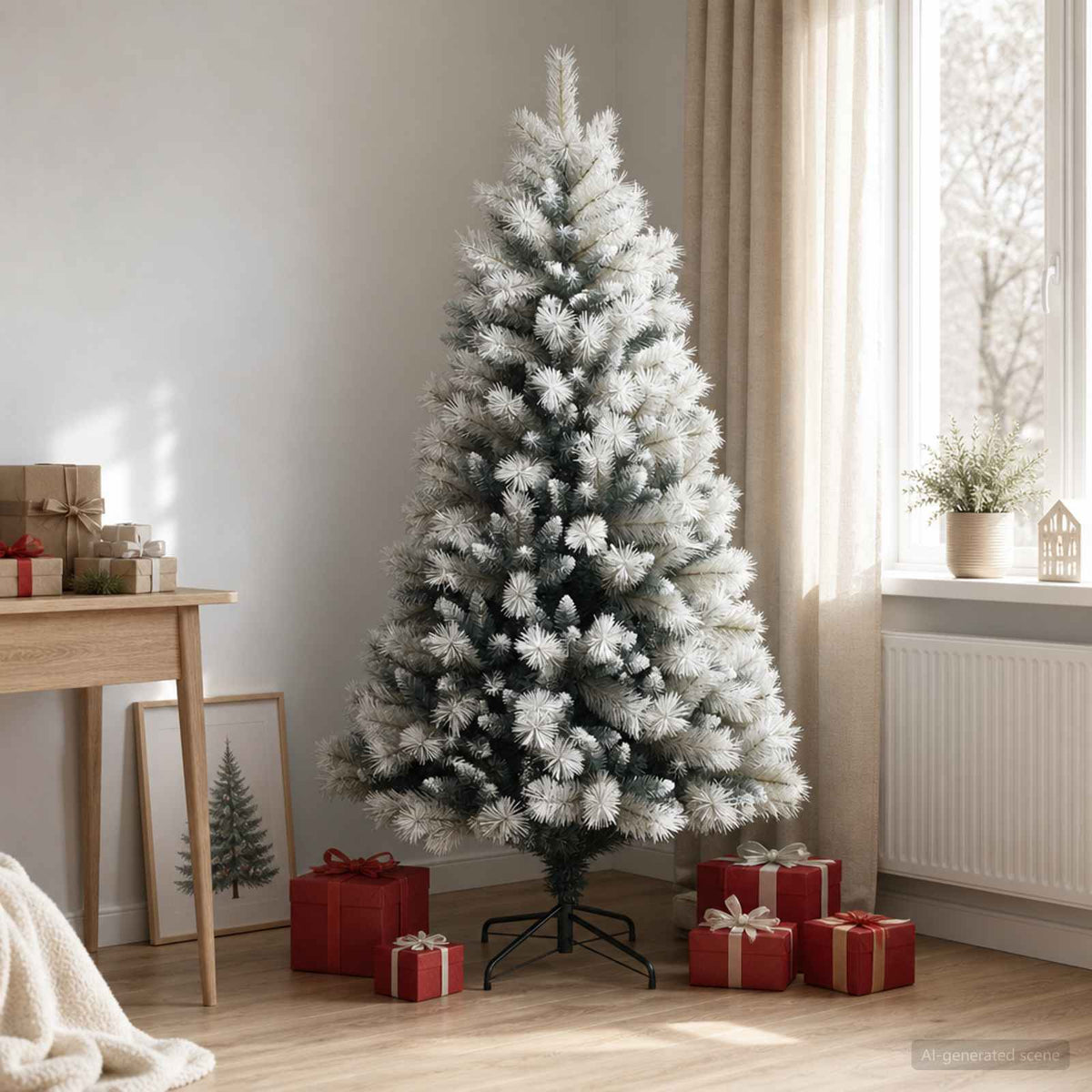 Kunstmatige Inklapbare Kerstboom 180 cm PVC en Metaal is nu te koop bij PeponiXL, paradijselijk wonen!