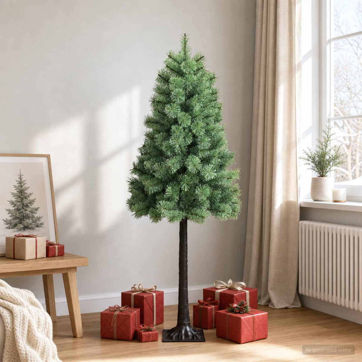 Kunstmatige Inklapbare Kerstboom 180 cm PVC en Metaal Groen is nu te koop bij PeponiXL, paradijselijk wonen!