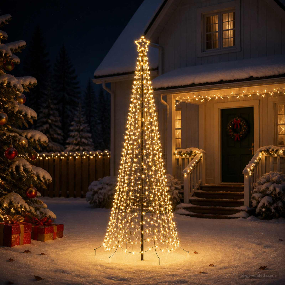 Led-spiraalkerstboom met grondpen EKENAS 250 cm 370 LED's is nu te koop bij PeponiXL, paradijselijk wonen!