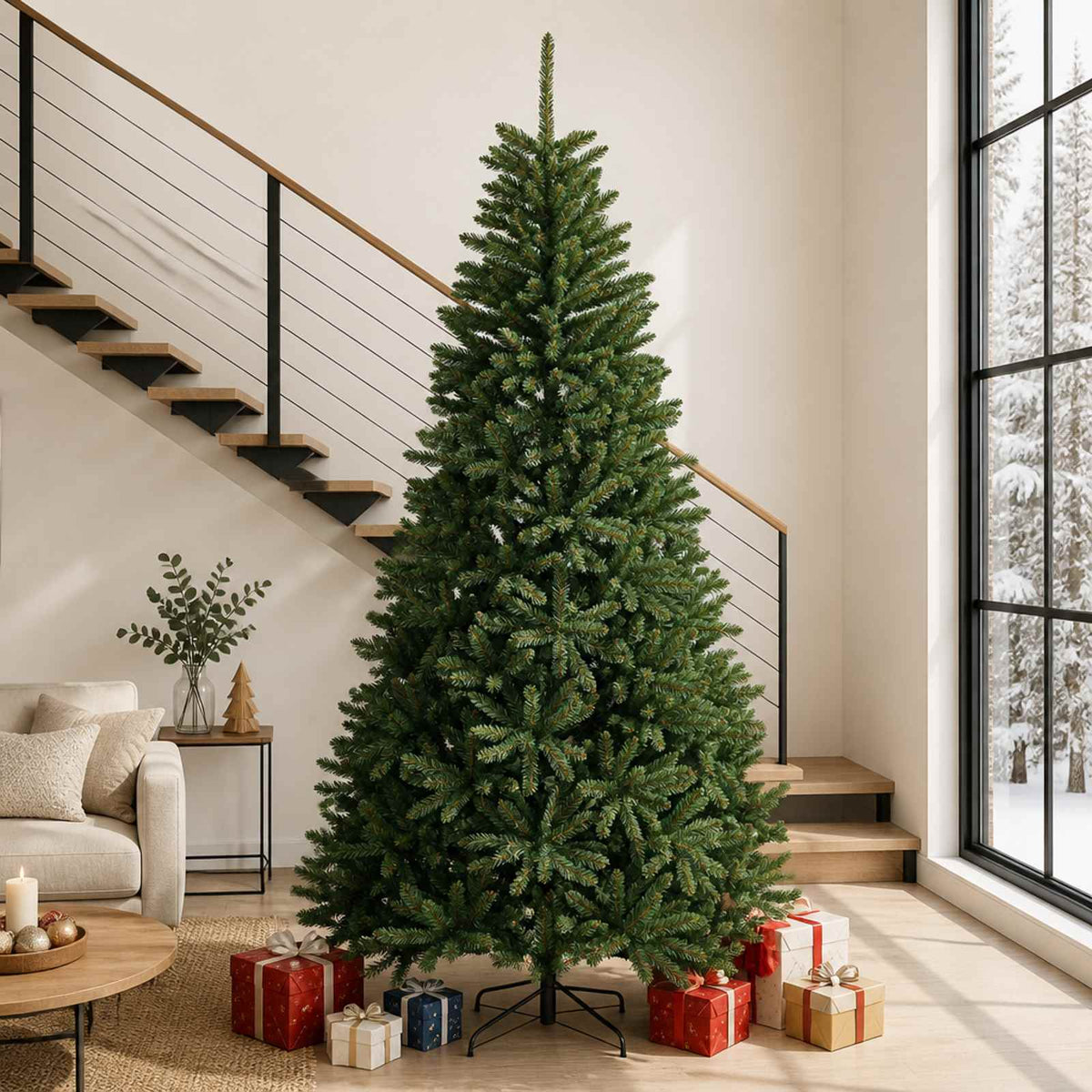 Kunstmatige Inklapbare Kerstboom 300 cm PVC Medium Groen is nu te koop bij PeponiXL, paradijselijk wonen!