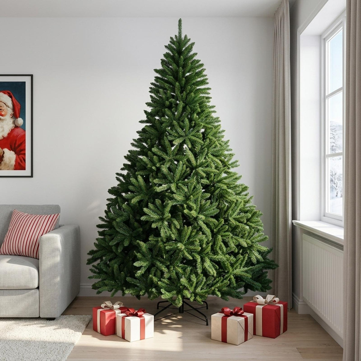 vidaXL Kunstmatige Inklapbare Kerstboom 240 cm PVC Medium Groen