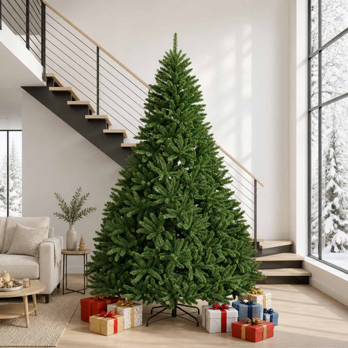 vidaXL Kunstmatige Inklapbare Kerstboom 270 cm PVC Medium Groen