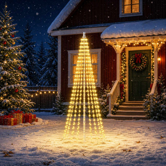 Kerstboomverlichting met grondpennen 500 LED's Warmwit en is nu te koop bij PeponiXL, paradijselijk wonen!