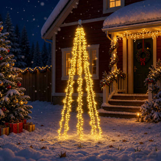 Kerstboomverlichting met 8 leds 1000 LED's Warmwit is nu te koop bij PeponiXL, paradijselijk wonen!